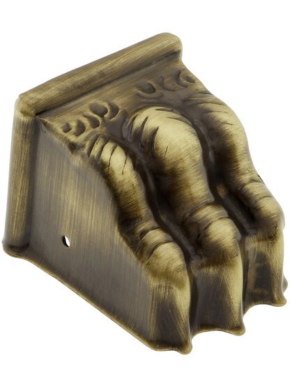 Small Brass Clawfoot Toe Cap in Antique Brass.